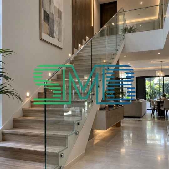 Pemasangan Railing Kaca Minimalis Custom Ukuran Tangerang